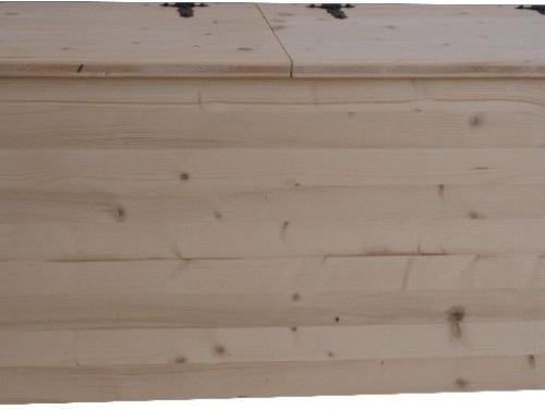 Baule cassapanca in legno di abete grezzo - 3 misure