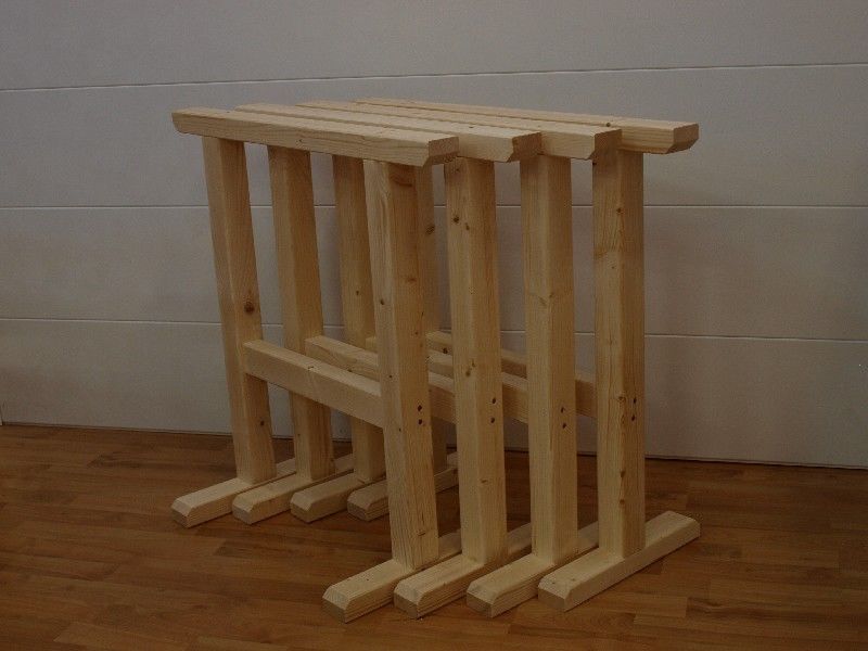 Cavalletto in legno pino/abete, cm 75x75. ideale per uso hobbistico o  semiprofessionale