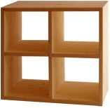 Libreria in legno Cubone abete mm 27 cm.71.5x24.5 H71.5