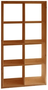 Libreria in legno Doppiocubone abete mm 27 cm.71.5x24.5 H140.5