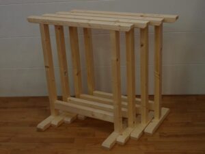 Cavalletto Super 75X75 in legno di abete conf.4 pezzi