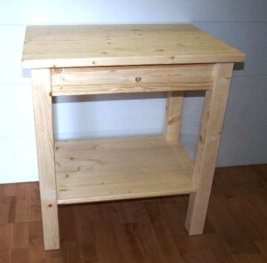 Tavolo doppio piano 80x50 H 77