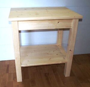 Tavolo doppio piano 80x50 H 77