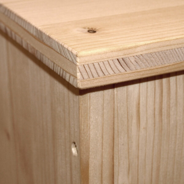 Porta Pellet in legno cm.46x39 H 77.5 - immagine 2