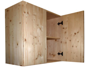 Mobile in legno di abete 18 mm sopralzo cm.80.6x43 H75.5 MINI
