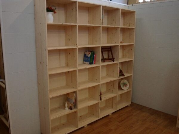 Libreria Wall grezza della serie Lori abete 18 mm - immagine 2