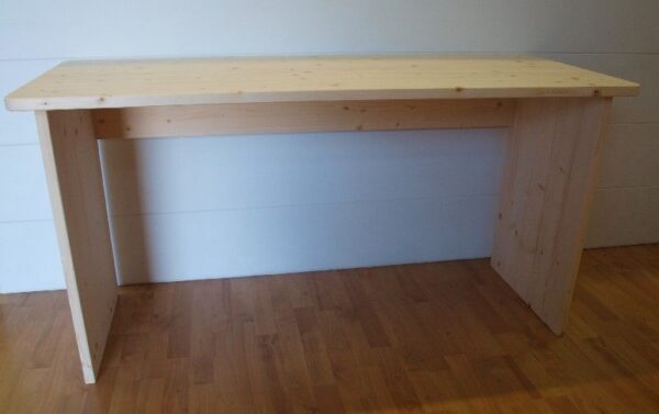 Scrivania Laura in legno grezzo 140x57 H 77 - immagine 2