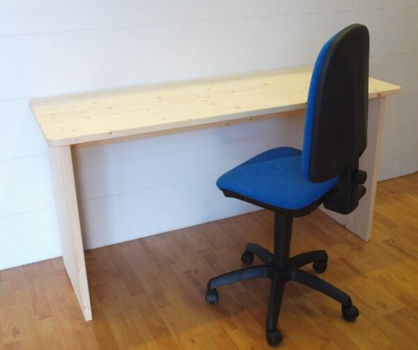 Scrivania Laura in legno grezzo 140x57 H 77