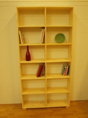 Libreria Lori abete grezzo 100,9x30 H 200