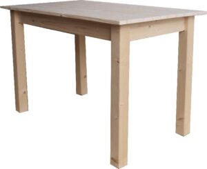 Tavolo Toscana cm.120x75 H77 con piano e angoli squadrati