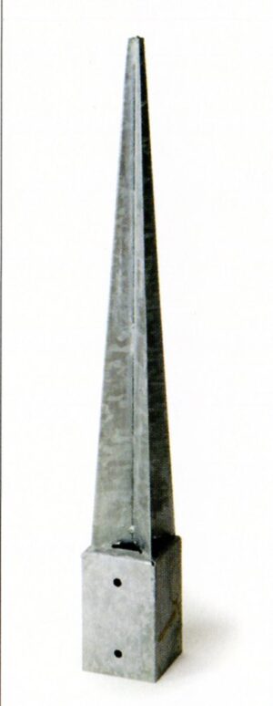 Attacco a terreno per pilastro mm.90x90 Mis. mm.92x92 H 750