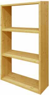 Libreria legno Maxi cm.71.5x24 H120.3 spess. mm 27