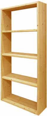 Libreria legno Maxi 2 cm.54x24 H159.3 spess. mm 27